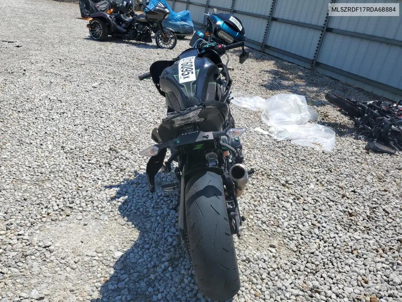 2024 Kawasaki Zr900 F VIN: ML5ZRDF17RDA68884 Lot: 62116095