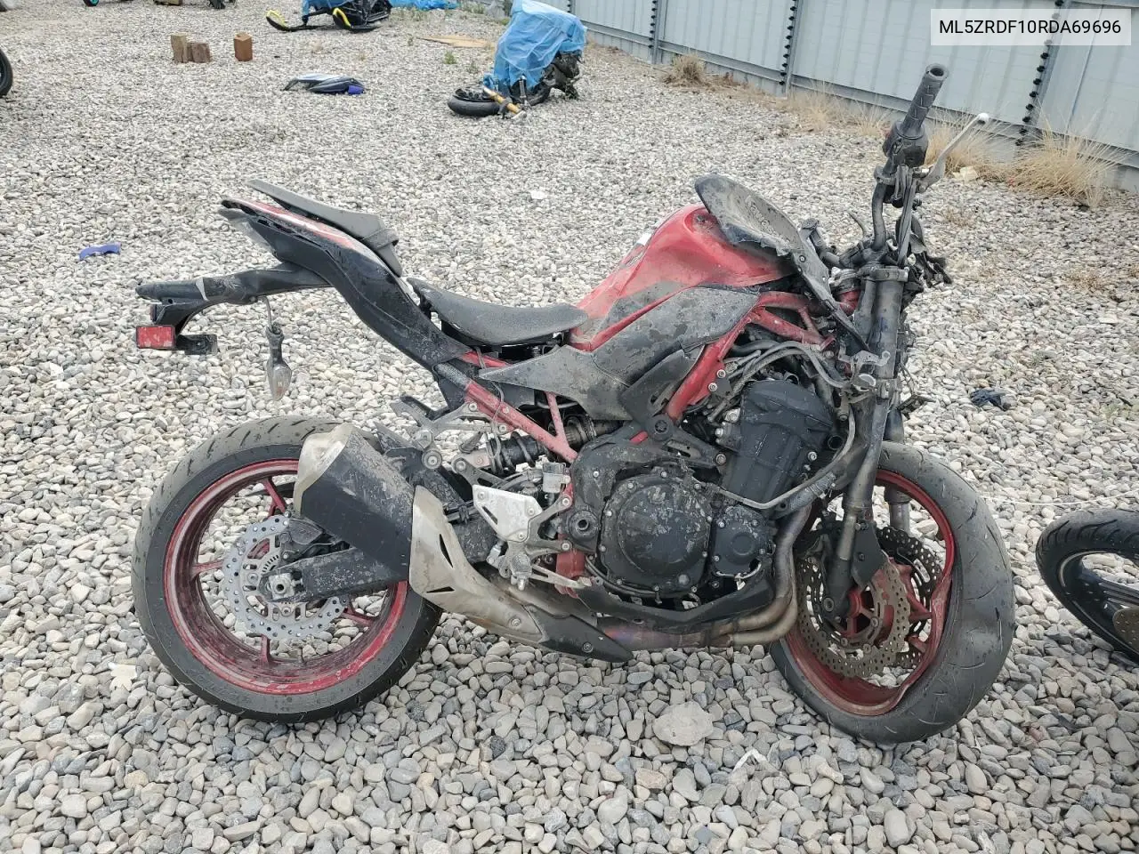 2024 Kawasaki Zr900 F VIN: ML5ZRDF10RDA69696 Lot: 62559145