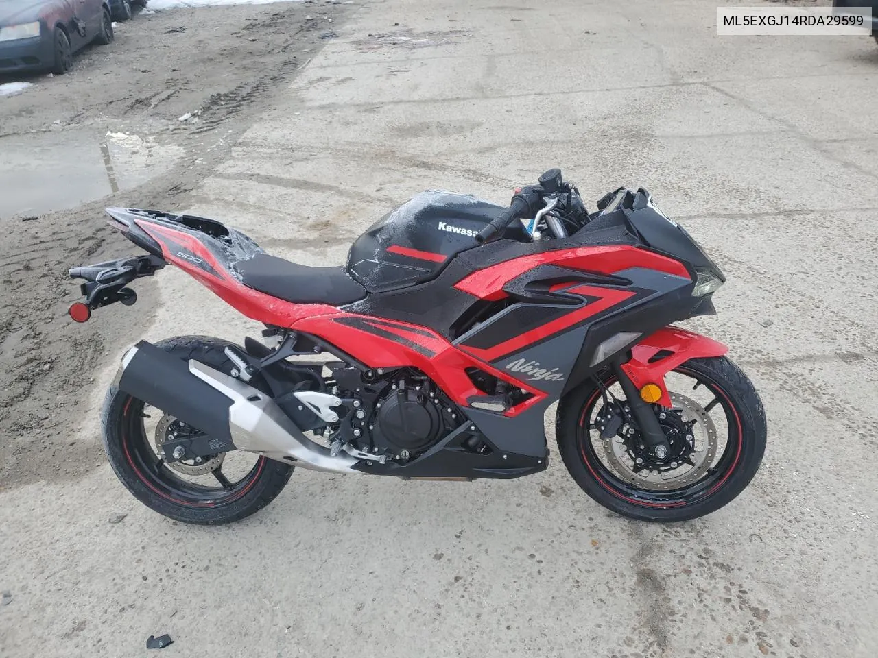 2024 Kawasaki Ex500 A VIN: ML5EXGJ14RDA29599 Lot: 87750625