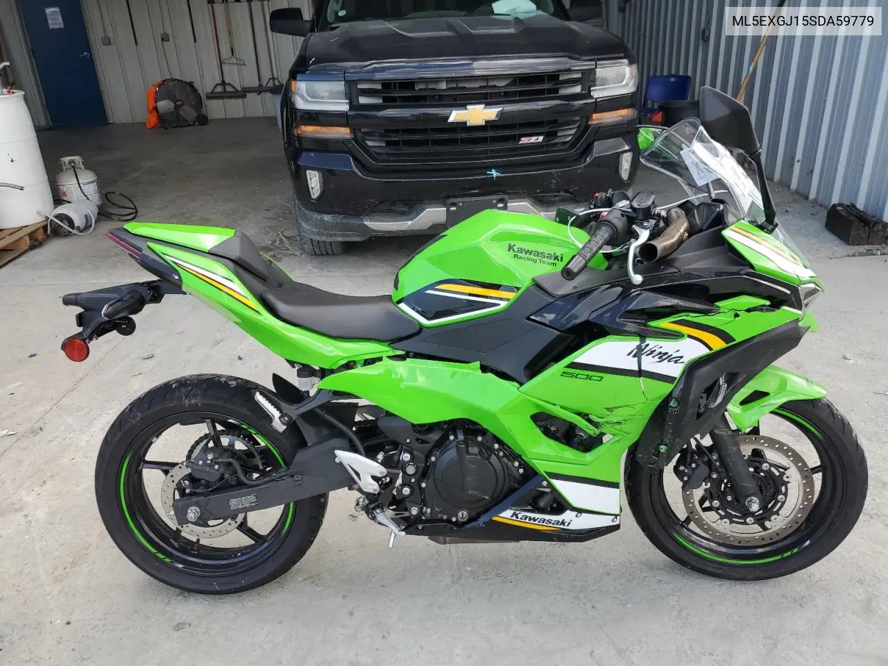 2025 Kawasaki Ex500 A VIN: ML5EXGJ15SDA59779 Lot: 55645695