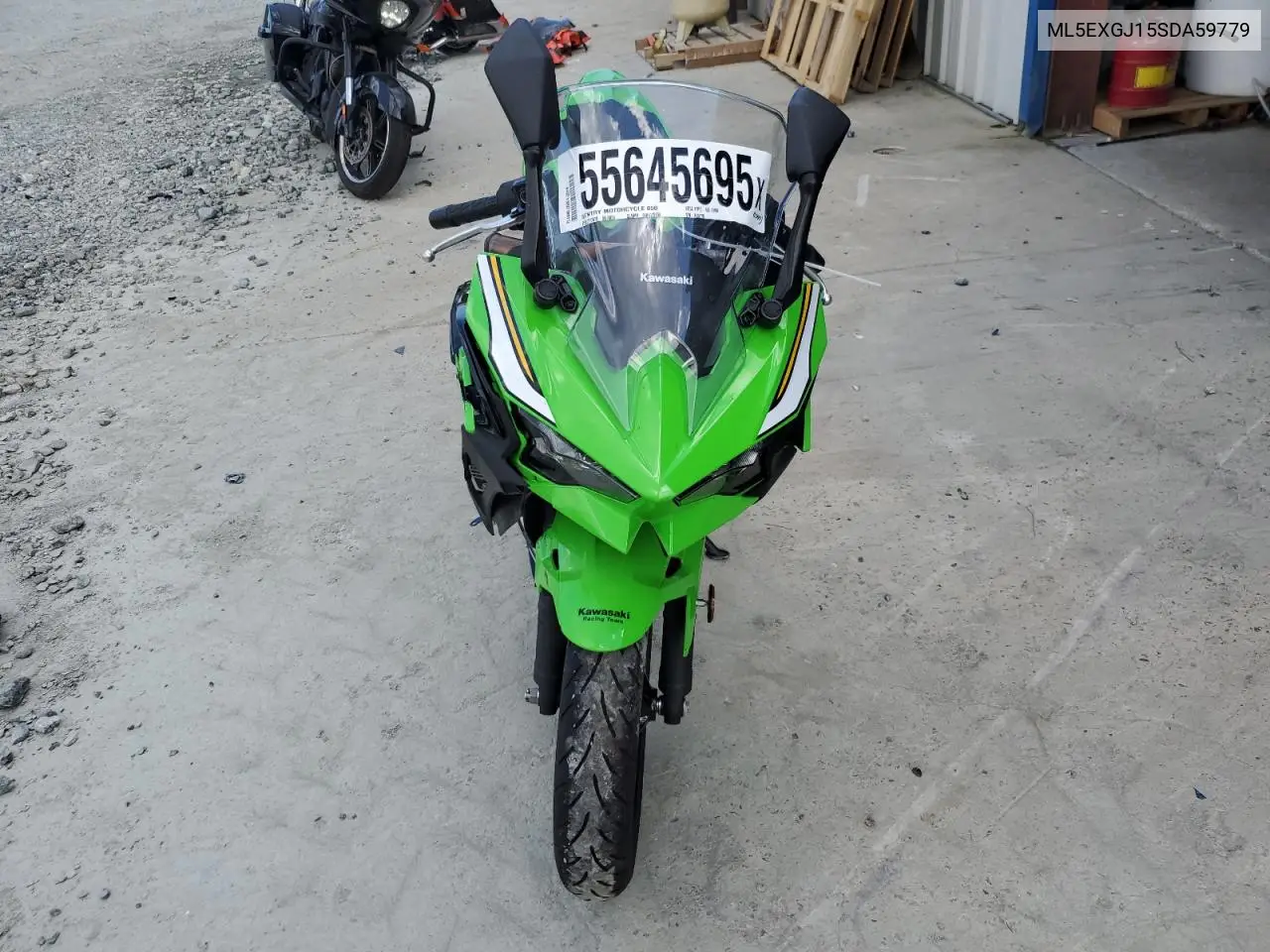 2025 Kawasaki Ex500 A VIN: ML5EXGJ15SDA59779 Lot: 55645695