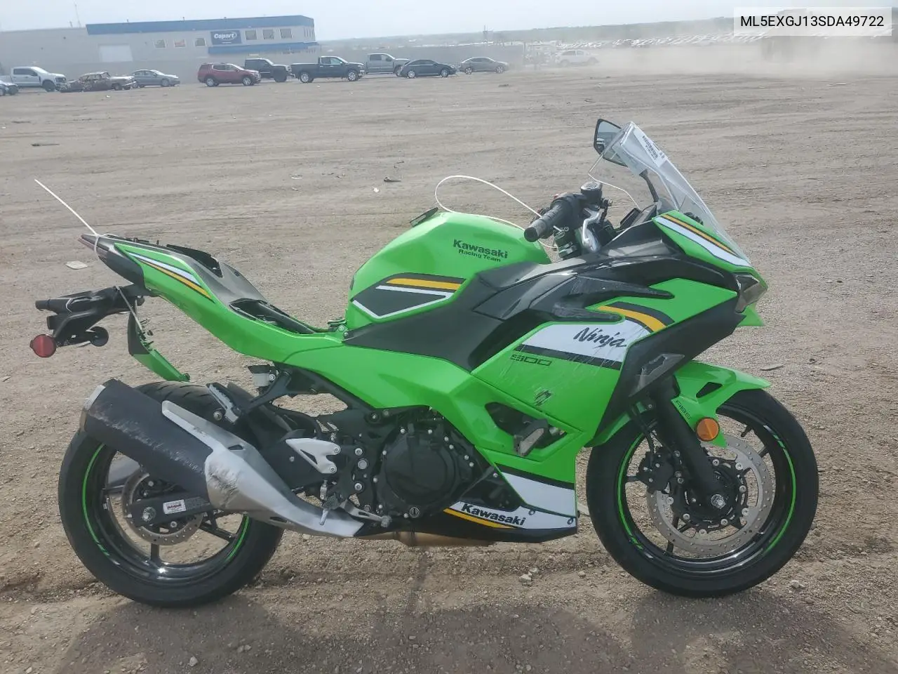 2025 Kawasaki Ex500 A VIN: ML5EXGJ13SDA49722 Lot: 55793685