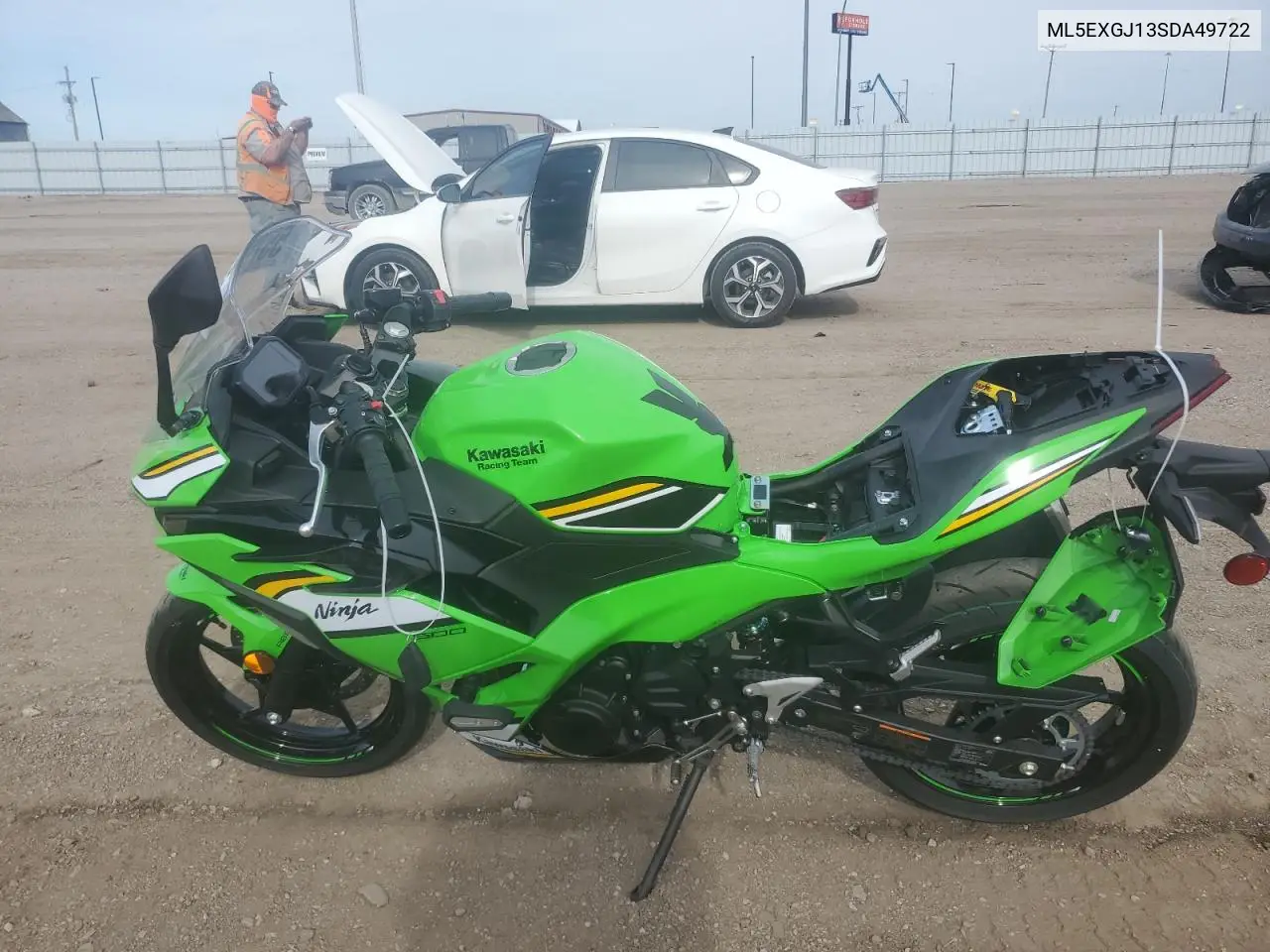 2025 Kawasaki Ex500 A VIN: ML5EXGJ13SDA49722 Lot: 55793685