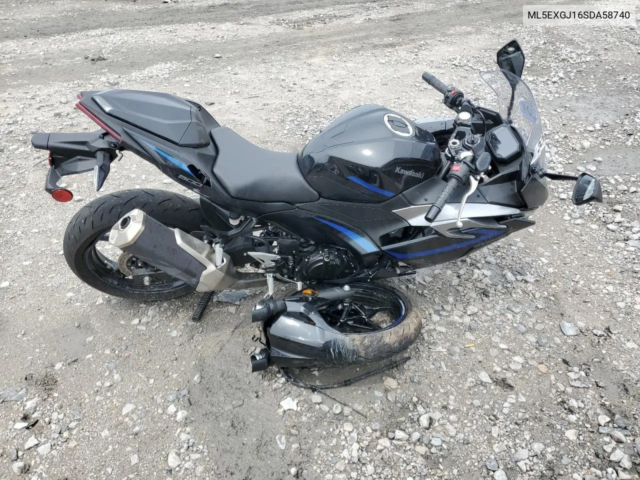 2025 Kawasaki Ex500 A VIN: ML5EXGJ16SDA58740 Lot: 55945925