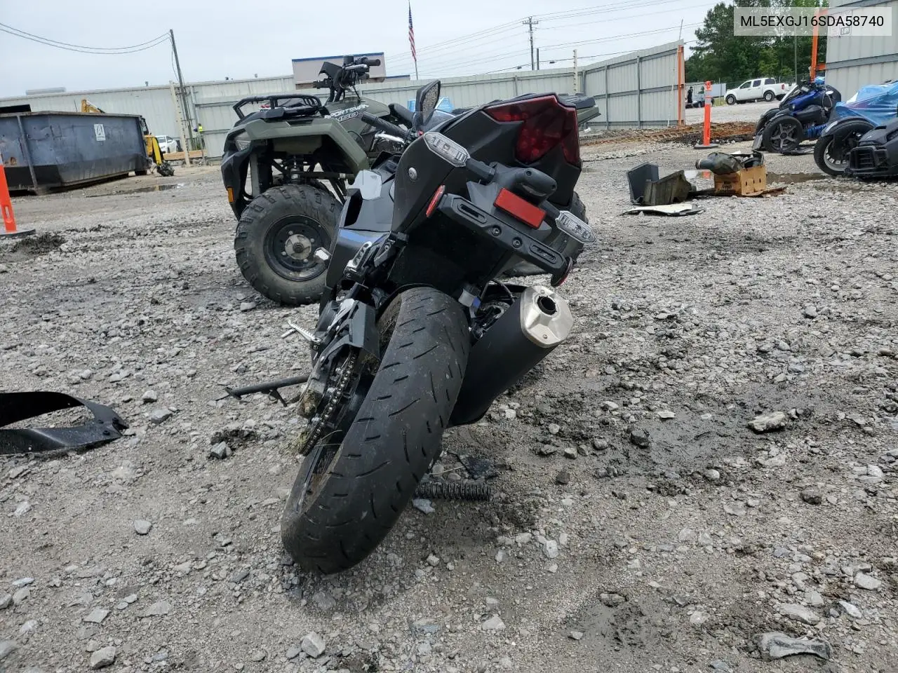 2025 Kawasaki Ex500 A VIN: ML5EXGJ16SDA58740 Lot: 55945925