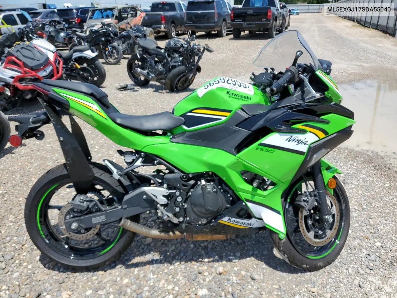 2025 Kawasaki Ex500 A VIN: ML5EXGJ17SDA55040 Lot: 56592955