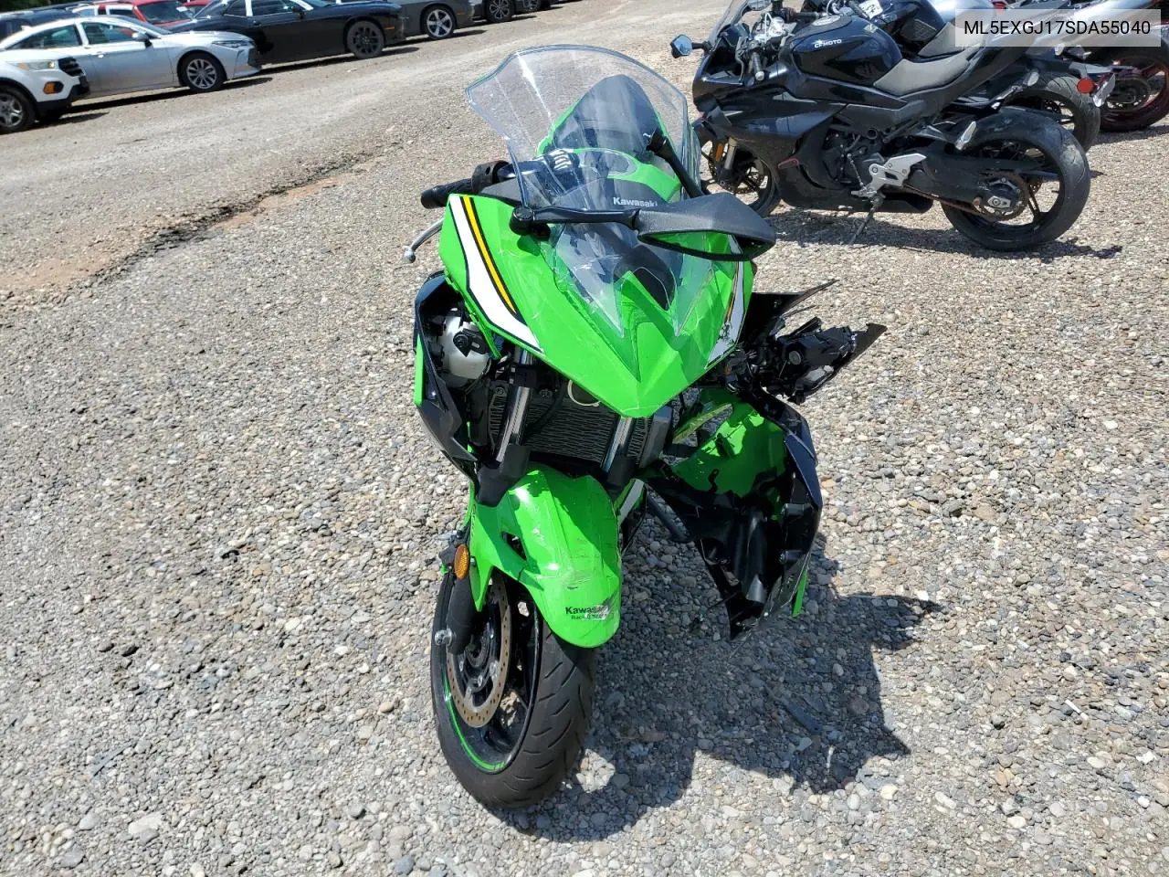 2025 Kawasaki Ex500 A VIN: ML5EXGJ17SDA55040 Lot: 56592955