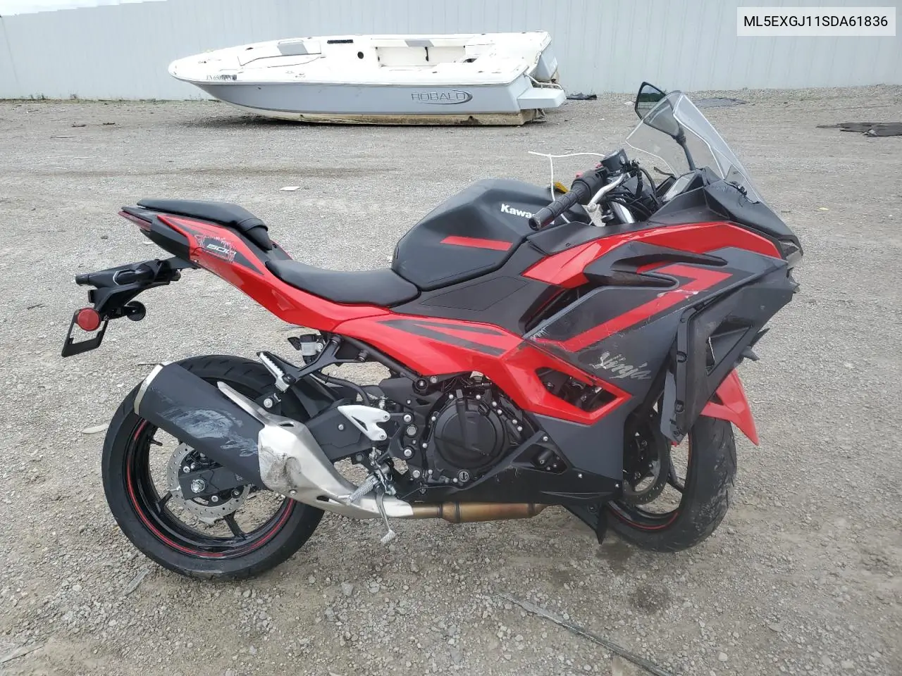 2025 Kawasaki Ex500 A VIN: ML5EXGJ11SDA61836 Lot: 60075645