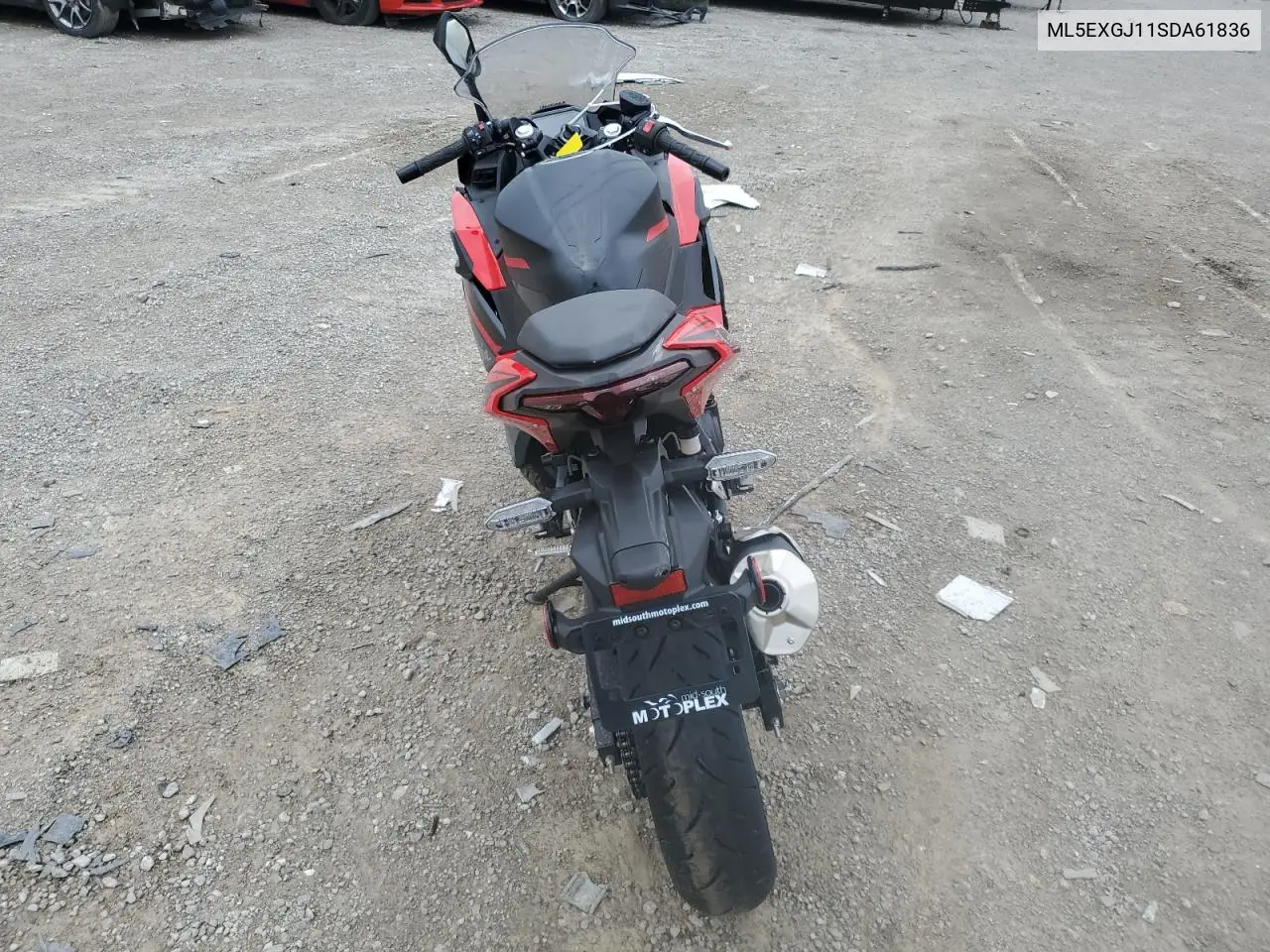 2025 Kawasaki Ex500 A VIN: ML5EXGJ11SDA61836 Lot: 60075645