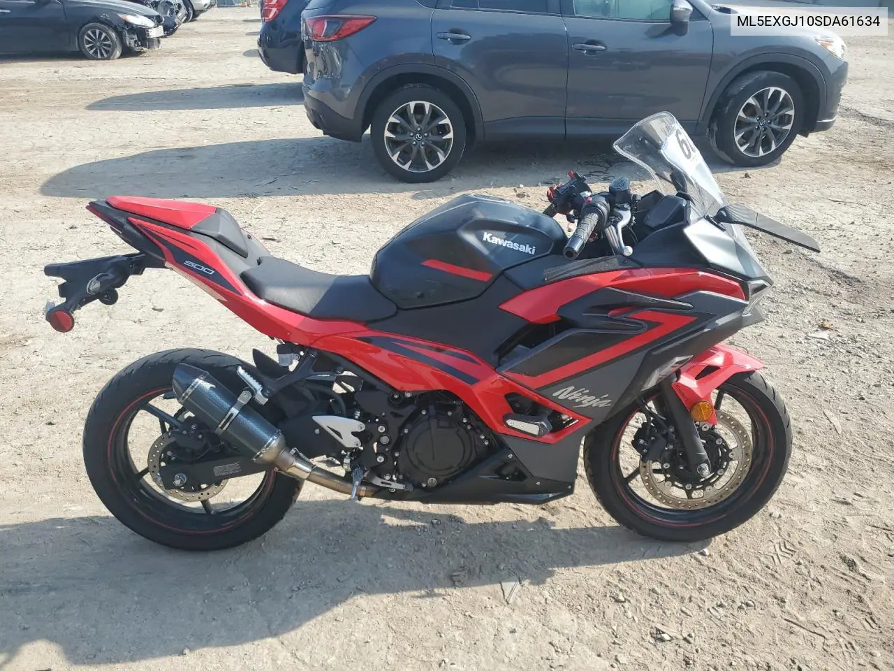 2025 Kawasaki Ex500 A VIN: ML5EXGJ10SDA61634 Lot: 60259715