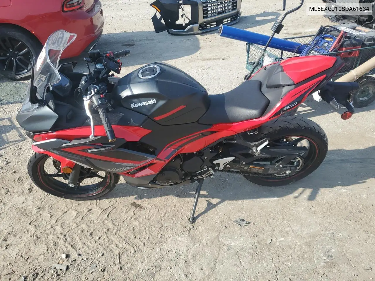 2025 Kawasaki Ex500 A VIN: ML5EXGJ10SDA61634 Lot: 60259715