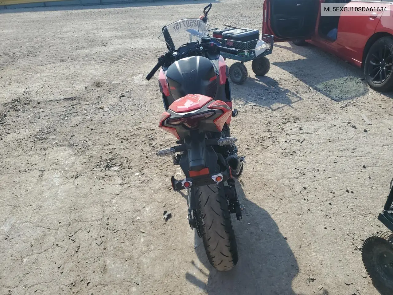 2025 Kawasaki Ex500 A VIN: ML5EXGJ10SDA61634 Lot: 60259715