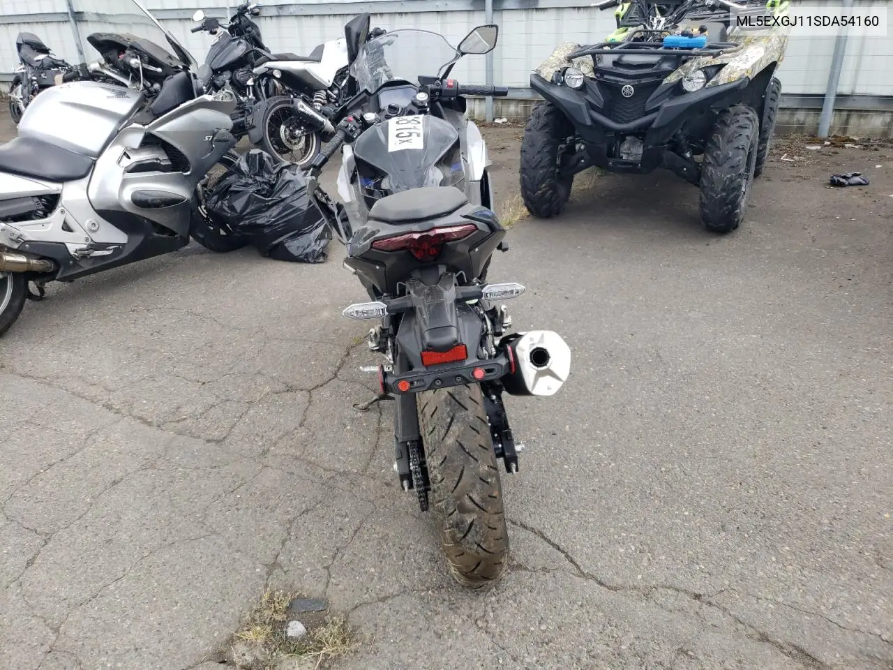 2025 Kawasaki Ex500 A VIN: ML5EXGJ11SDA54160 Lot: 62330815