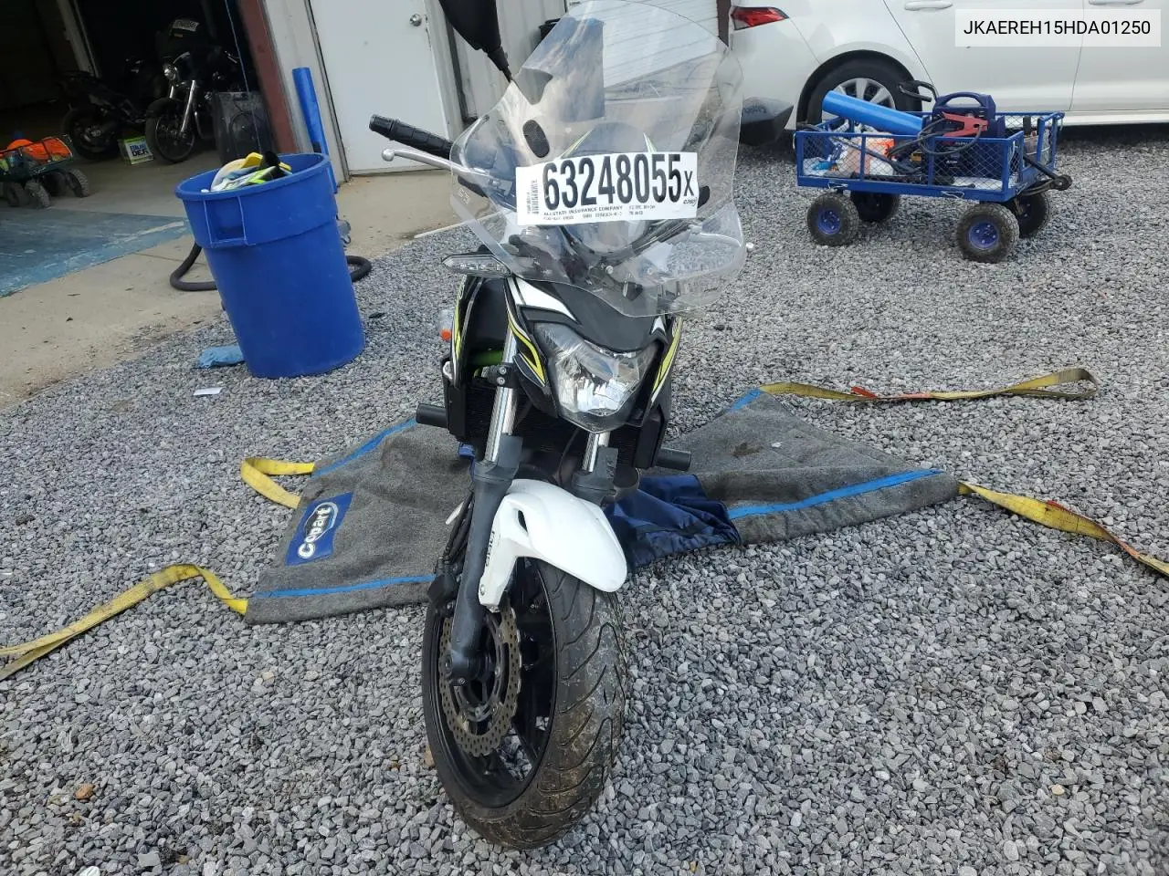 2017 Kawasaki Er650 H VIN: JKAEREH15HDA01250 Lot: 63248055