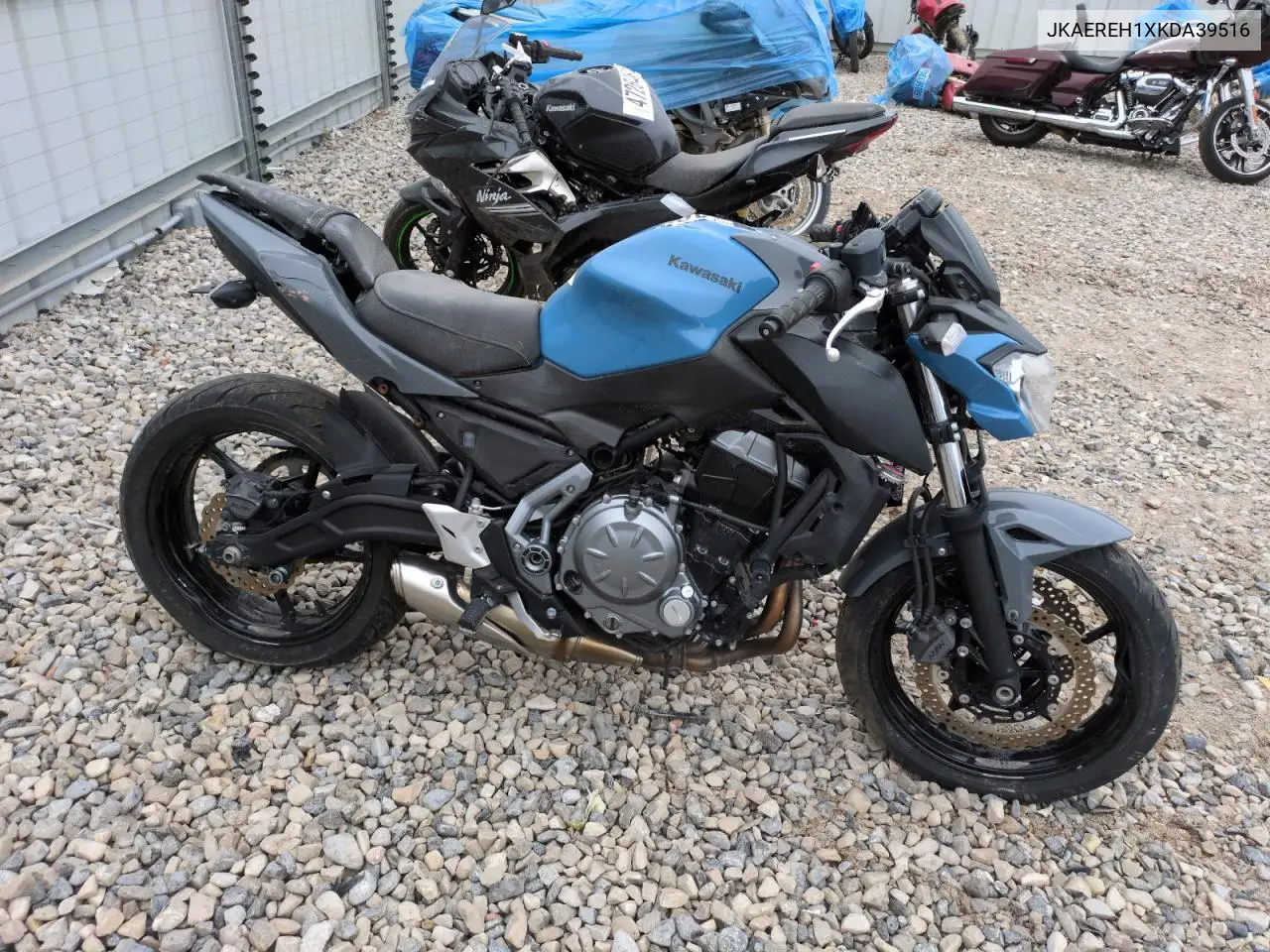 2019 Kawasaki Er650 H VIN: JKAEREH1XKDA39516 Lot: 46918525