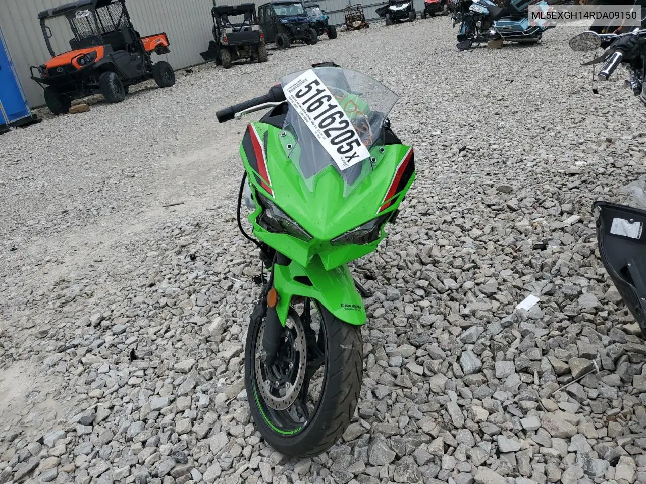 2024 Kawasaki Ex500 H VIN: ML5EXGH14RDA09150 Lot: 51616205