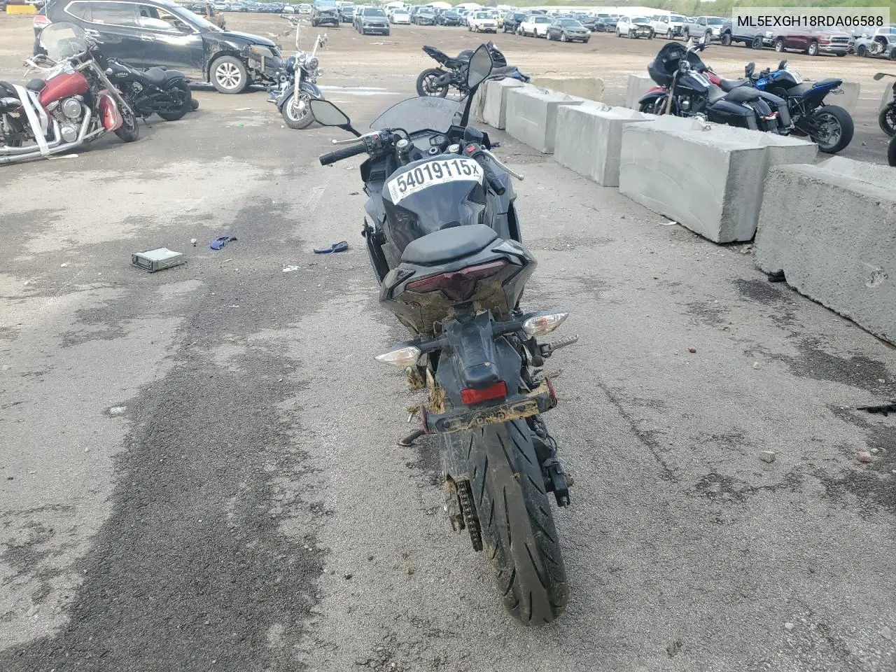 2024 Kawasaki Ex500 H VIN: ML5EXGH18RDA06588 Lot: 54019115
