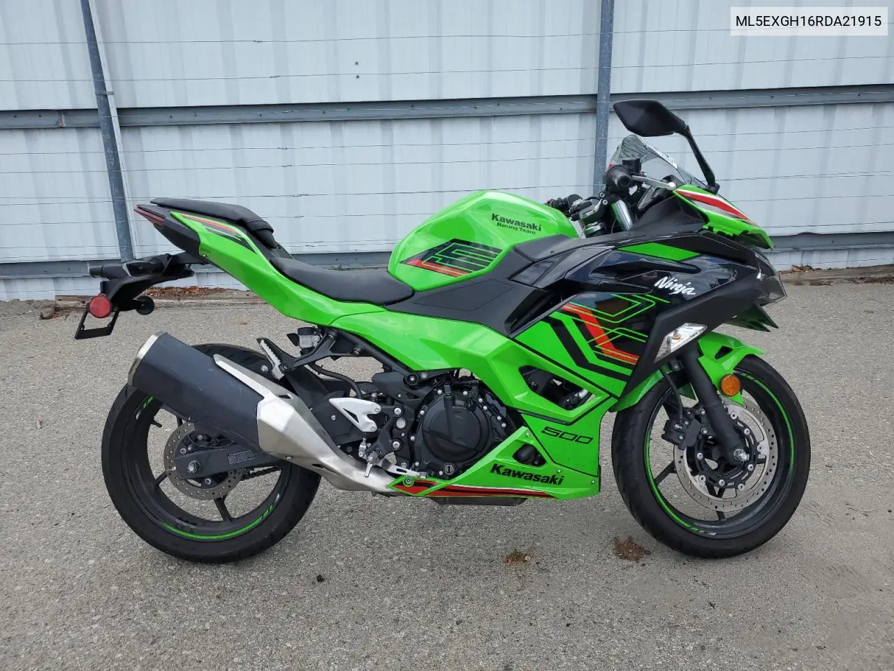 2024 Kawasaki Ex500 H VIN: ML5EXGH16RDA21915 Lot: 56562825