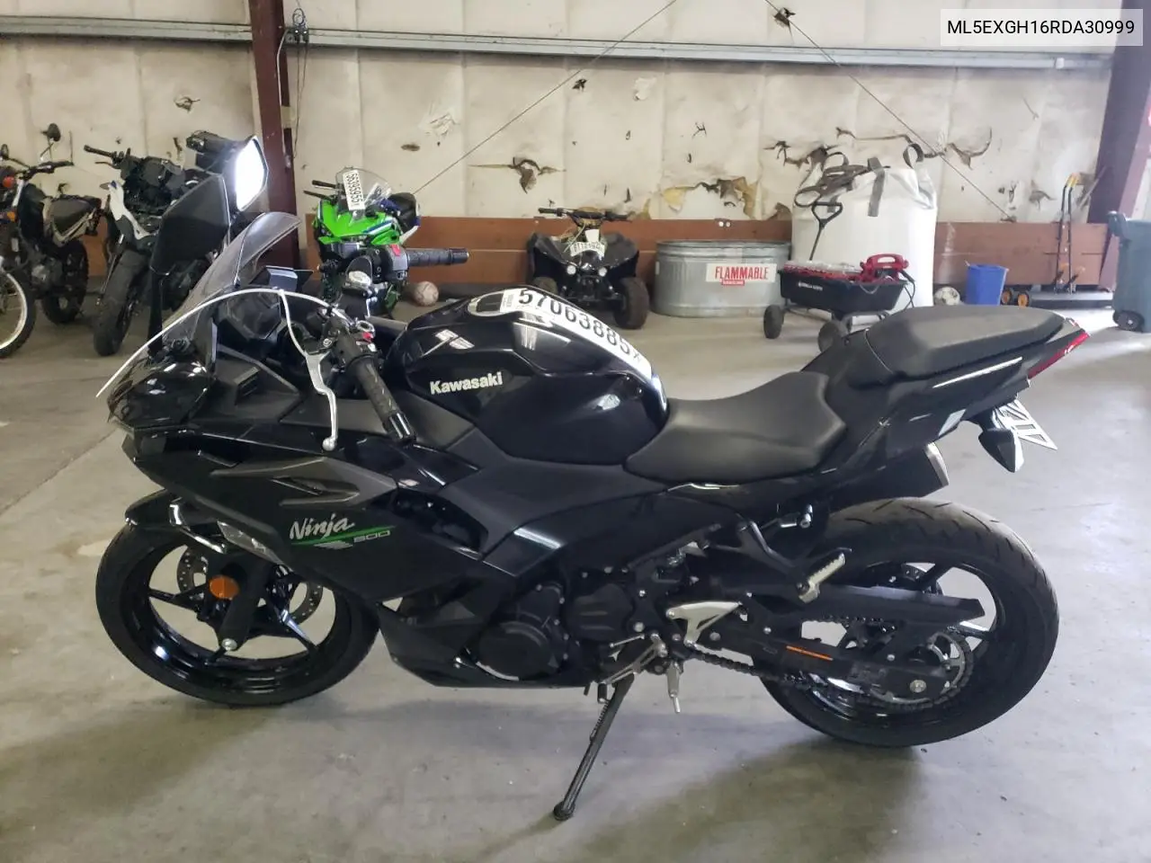 2024 Kawasaki Ex500 H VIN: ML5EXGH16RDA30999 Lot: 57063885
