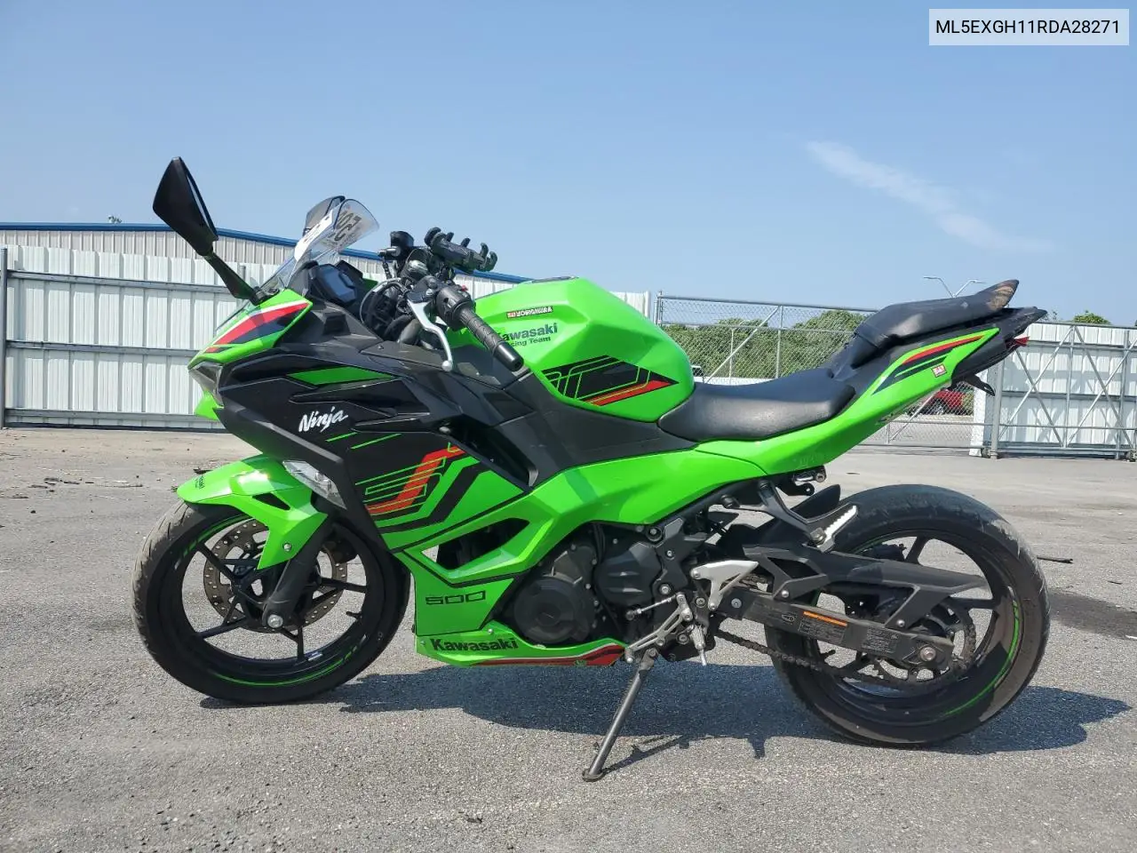 2024 Kawasaki Ex500 H VIN: ML5EXGH11RDA28271 Lot: 59964455