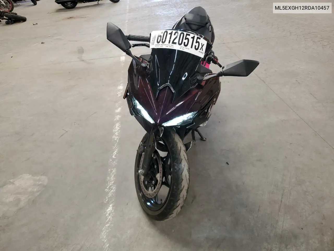 2024 Kawasaki Ex500 H VIN: ML5EXGH12RDA10457 Lot: 60120515