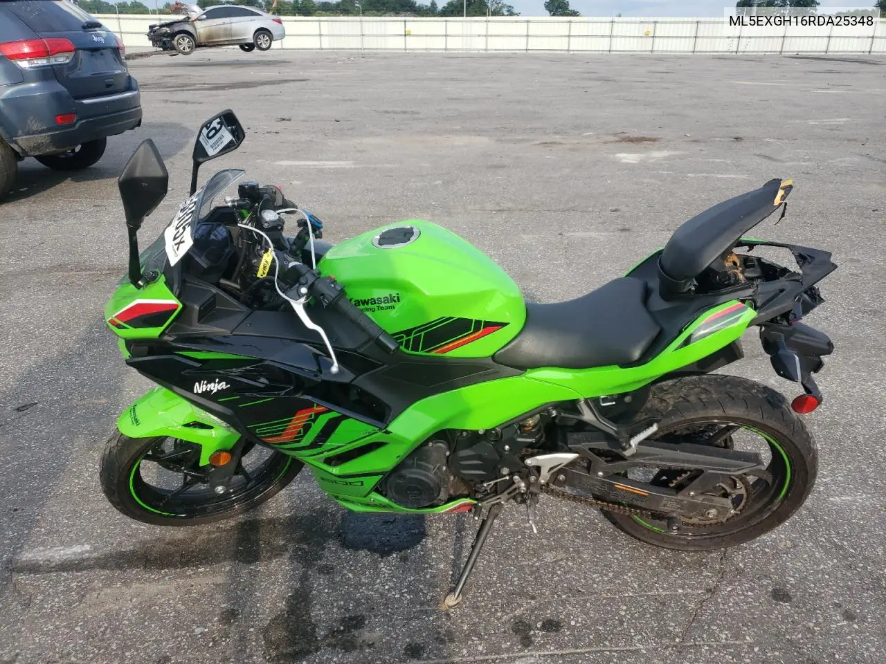 2024 Kawasaki Ex500 H VIN: ML5EXGH16RDA25348 Lot: 64225005