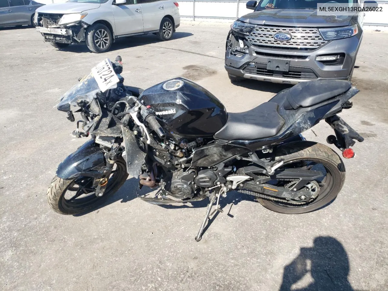 2024 Kawasaki Ex500 H VIN: ML5EXGH13RDA26022 Lot: 77076724