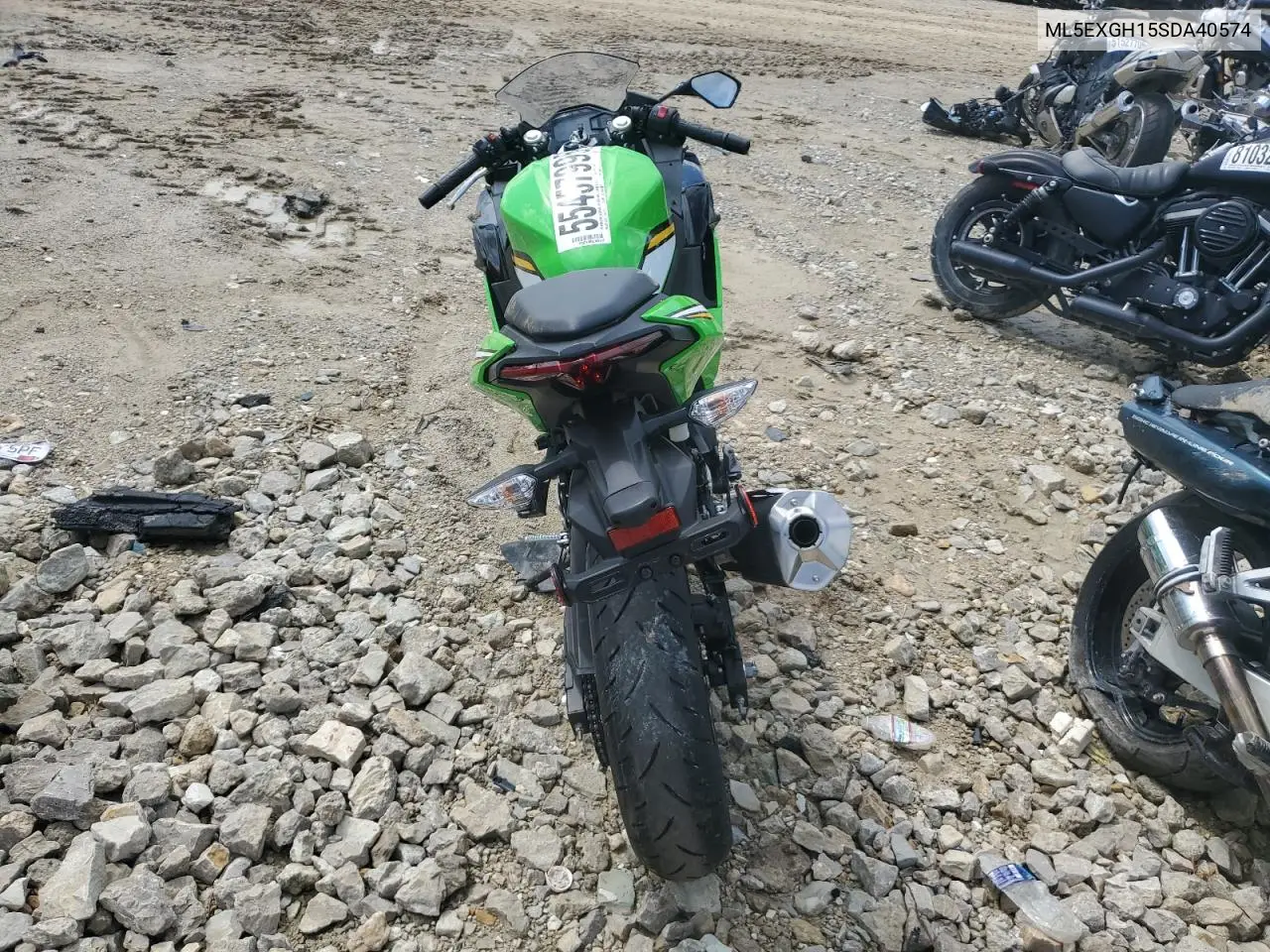 2025 Kawasaki Ex500 H VIN: ML5EXGH15SDA40574 Lot: 55457995
