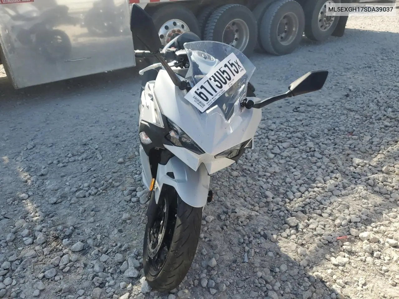 2025 Kawasaki Ex500 H VIN: ML5EXGH17SDA39037 Lot: 61730515