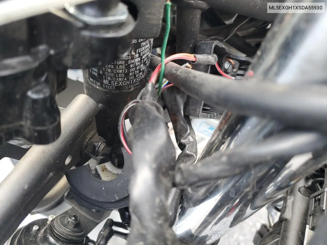 2025 Kawasaki Ex500 H VIN: ML5EXGH1XSDA55930 Lot: 65528625