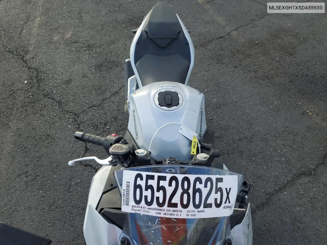 2025 Kawasaki Ex500 H VIN: ML5EXGH1XSDA55930 Lot: 65528625