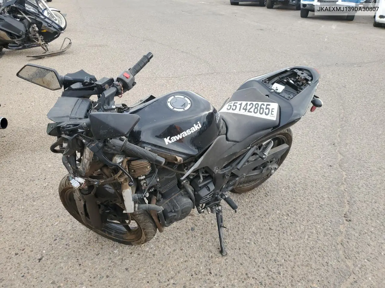 2009 Kawasaki Ex250 J VIN: JKAEXMJ139DA30807 Lot: 55142865