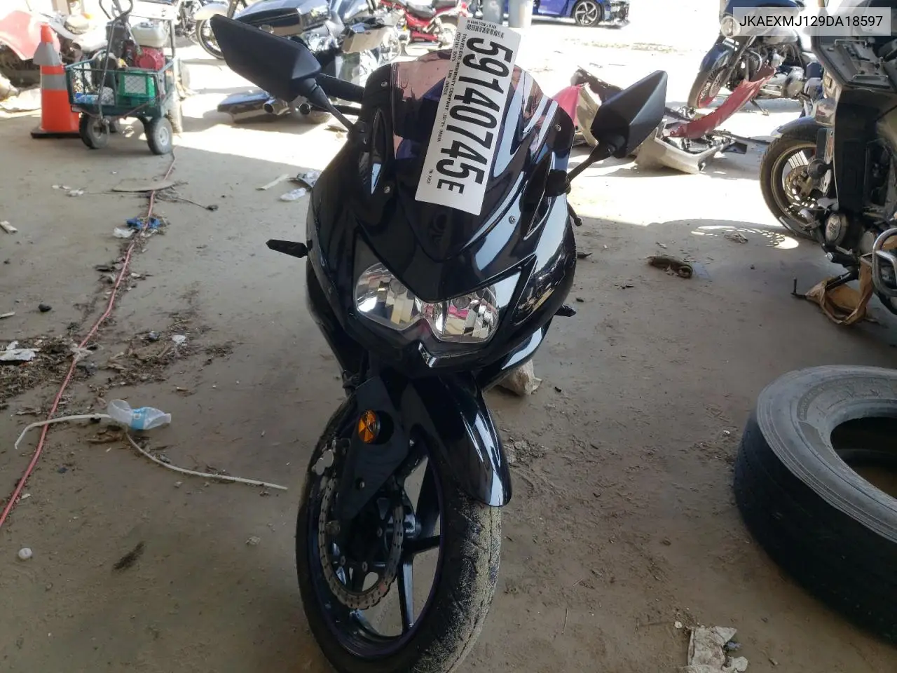 2009 Kawasaki Ex250 J VIN: JKAEXMJ129DA18597 Lot: 59140745