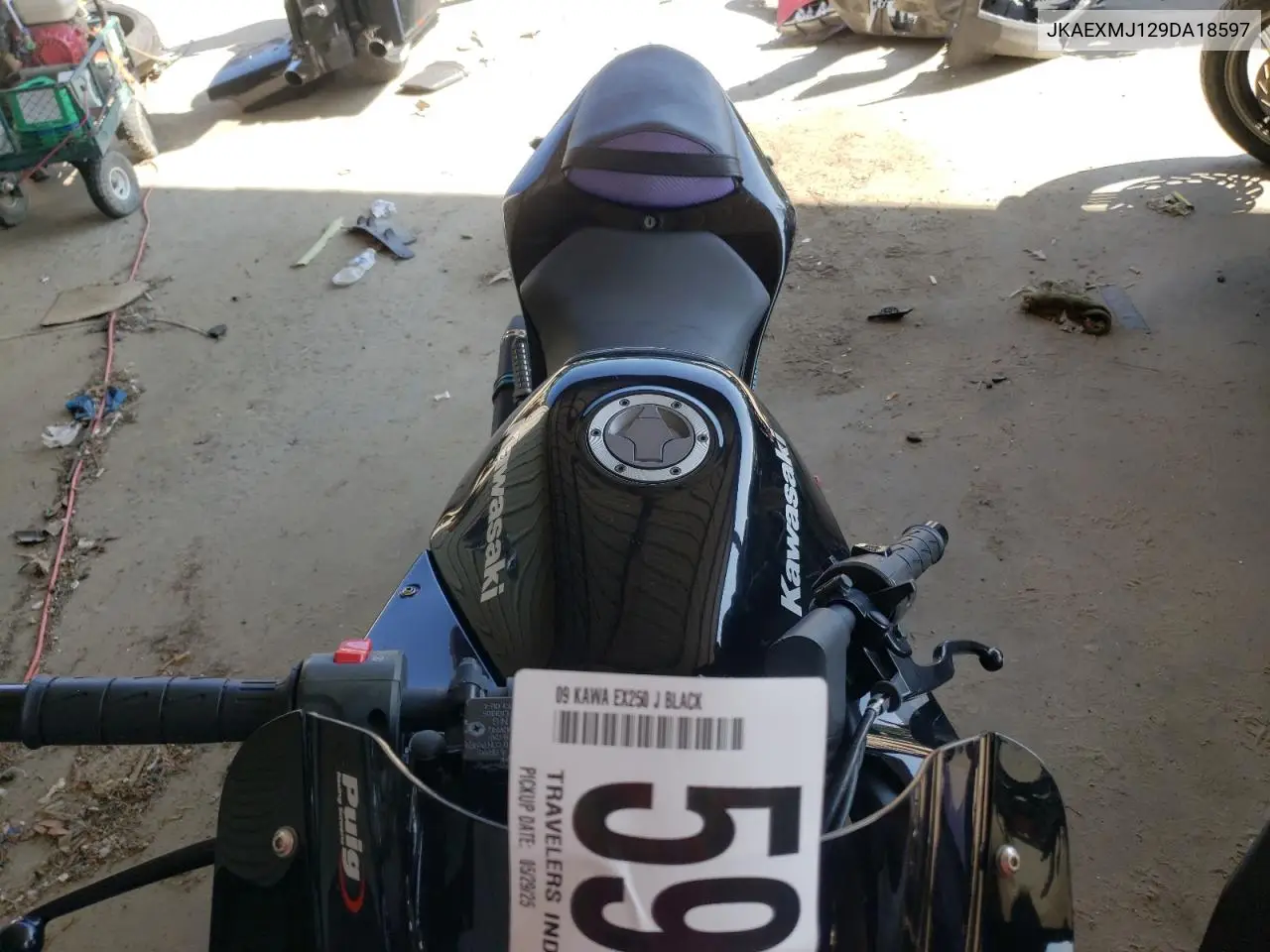 2009 Kawasaki Ex250 J VIN: JKAEXMJ129DA18597 Lot: 59140745