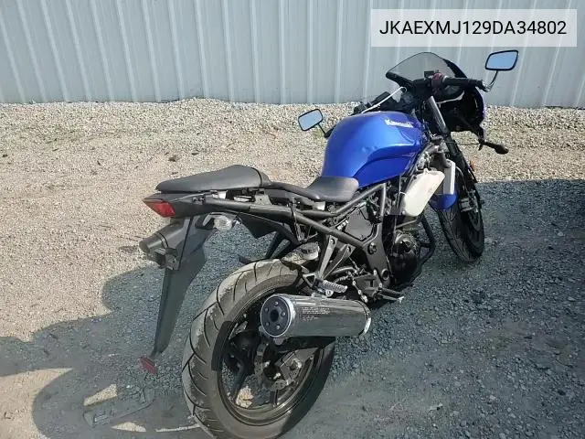 2009 Kawasaki Ex250 J VIN: JKAEXMJ129DA34802 Lot: 59201115