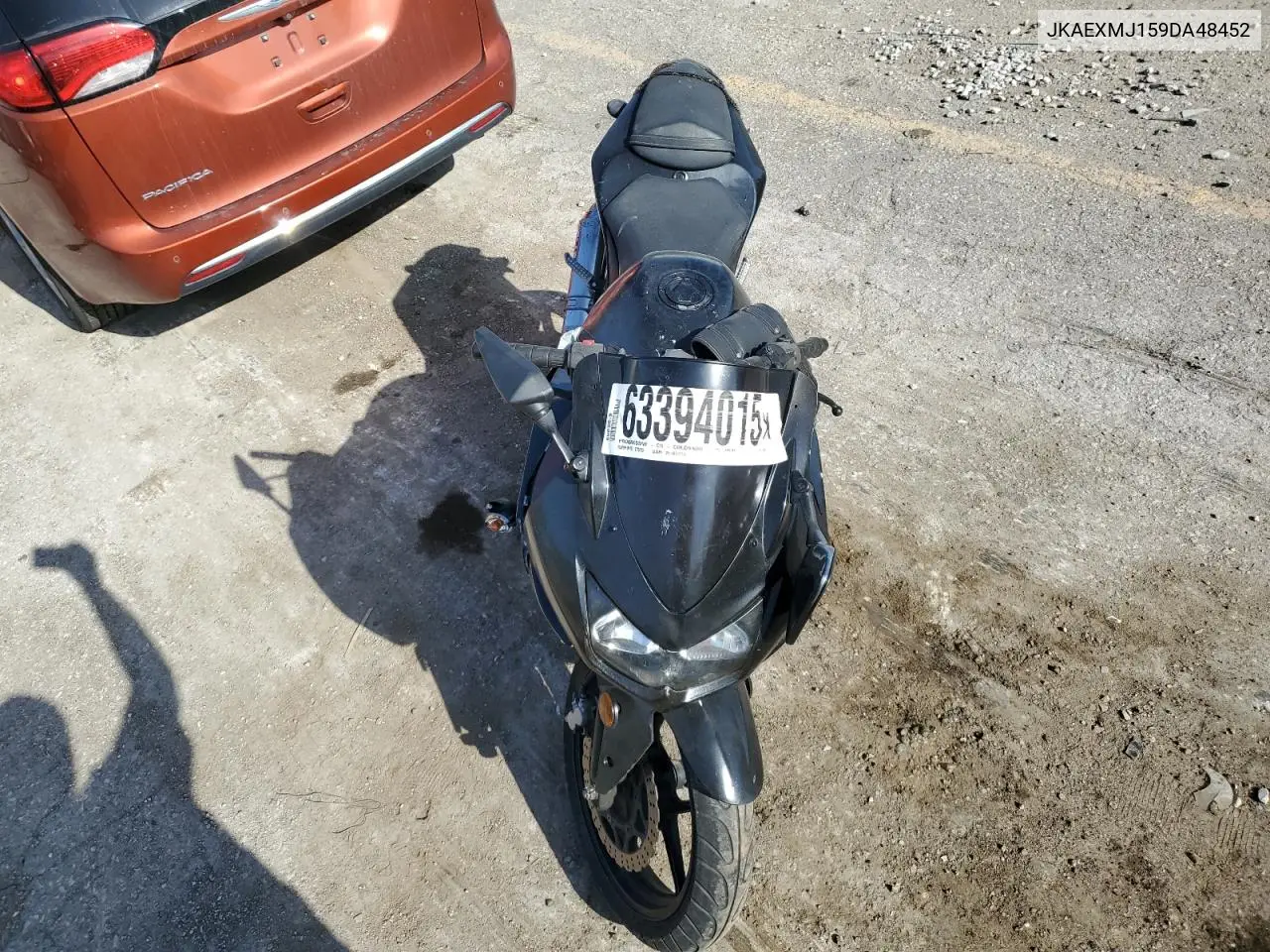 2009 Kawasaki Ex250 J VIN: JKAEXMJ159DA48452 Lot: 63394015