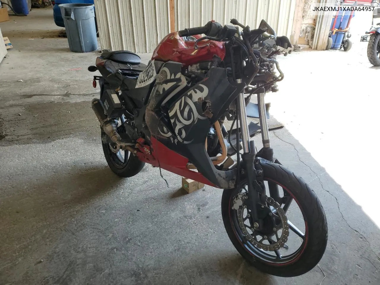 2010 Kawasaki Ex250 J VIN: JKAEXMJ1XADA64957 Lot: 63296523