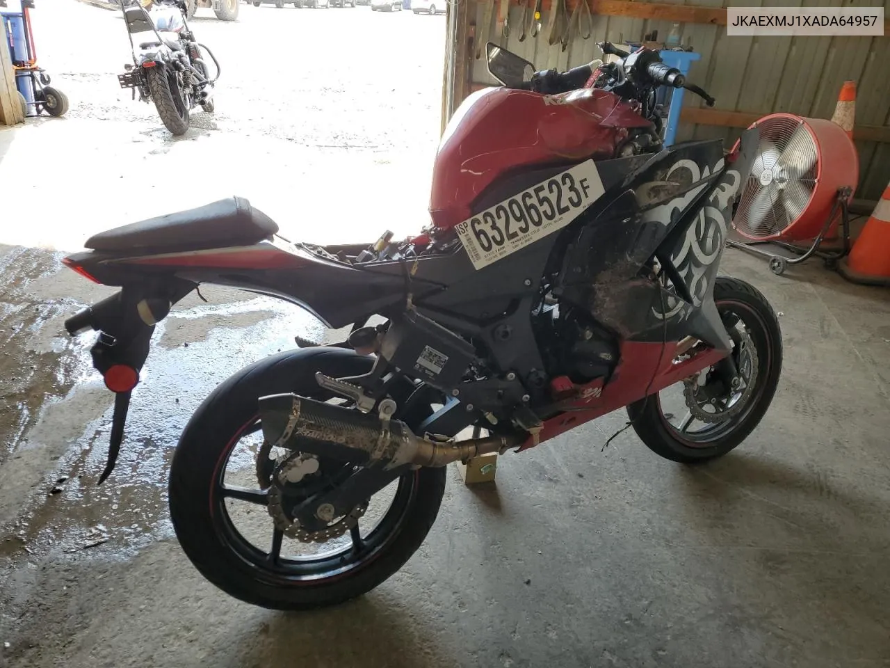 2010 Kawasaki Ex250 J VIN: JKAEXMJ1XADA64957 Lot: 63296523