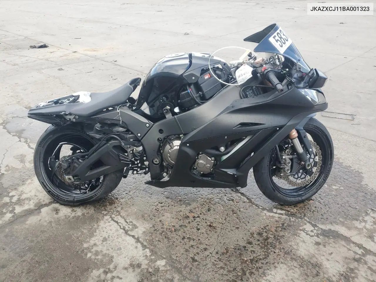 2011 Kawasaki Zx1000 J VIN: JKAZXCJ11BA001323 Lot: 58389425