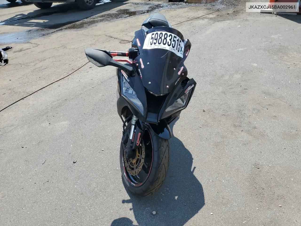 2011 Kawasaki Zx1000 J VIN: JKAZXCJ15BA002961 Lot: 59883515