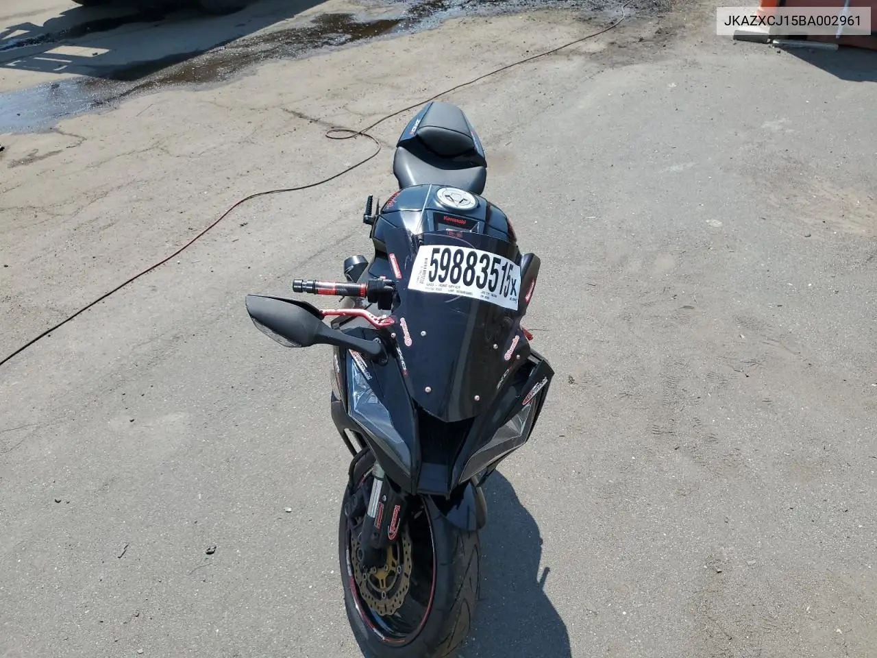 2011 Kawasaki Zx1000 J VIN: JKAZXCJ15BA002961 Lot: 59883515