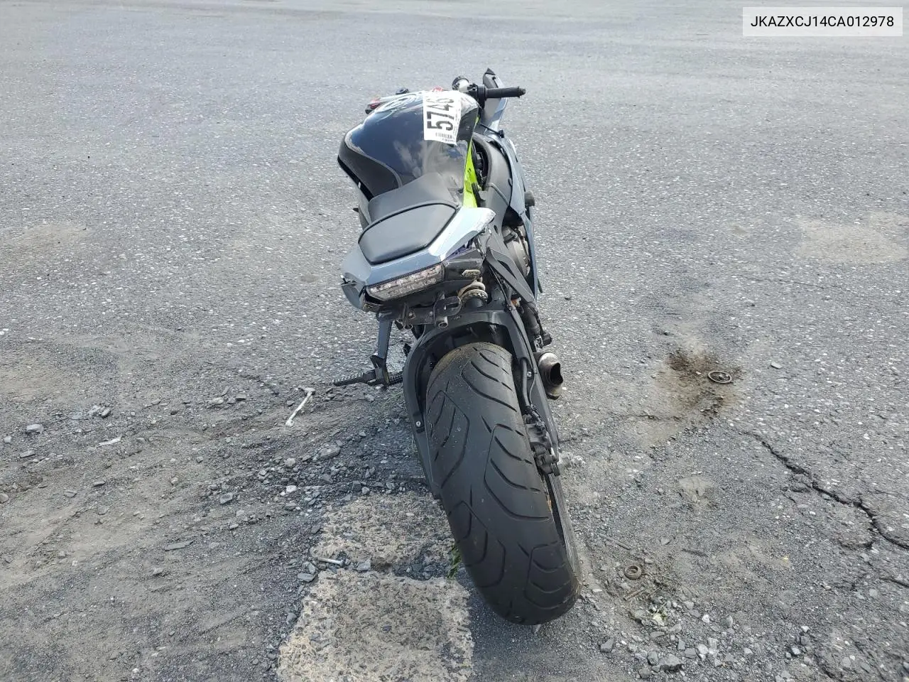 2012 Kawasaki Zx1000 J VIN: JKAZXCJ14CA012978 Lot: 57466865