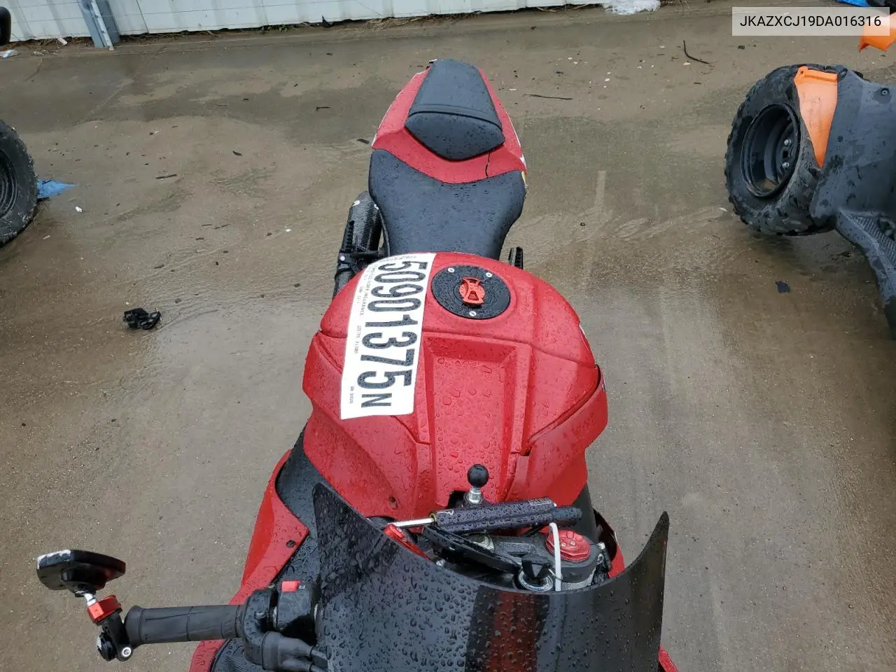 2013 Kawasaki Zx1000 J VIN: JKAZXCJ19DA016316 Lot: 50901375