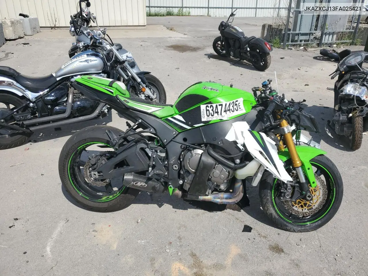 2015 Kawasaki Zx1000 J VIN: JKAZXCJ13FA025421 Lot: 63474435