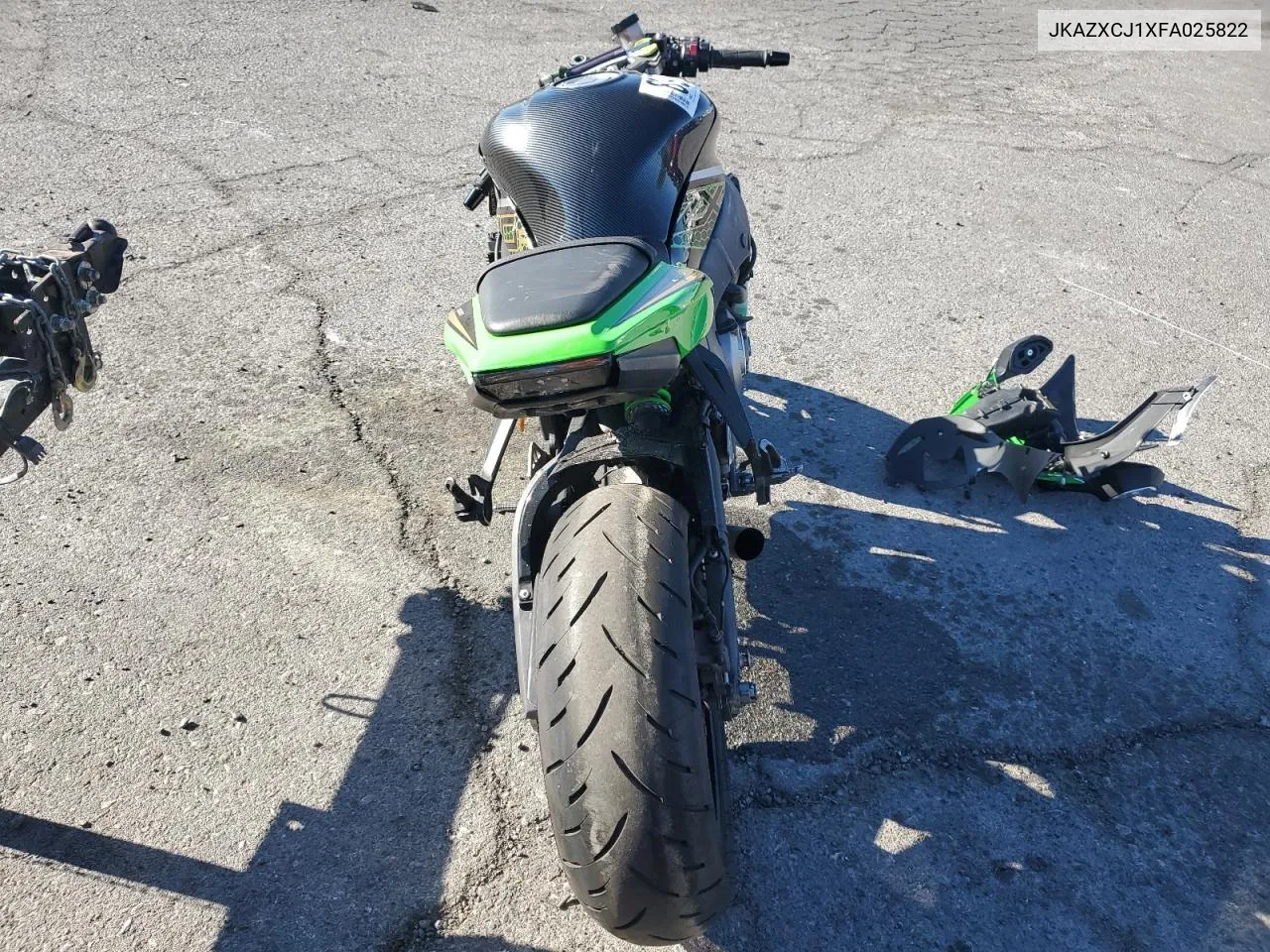 2015 Kawasaki Zx1000 J VIN: JKAZXCJ1XFA025822 Lot: 89306255