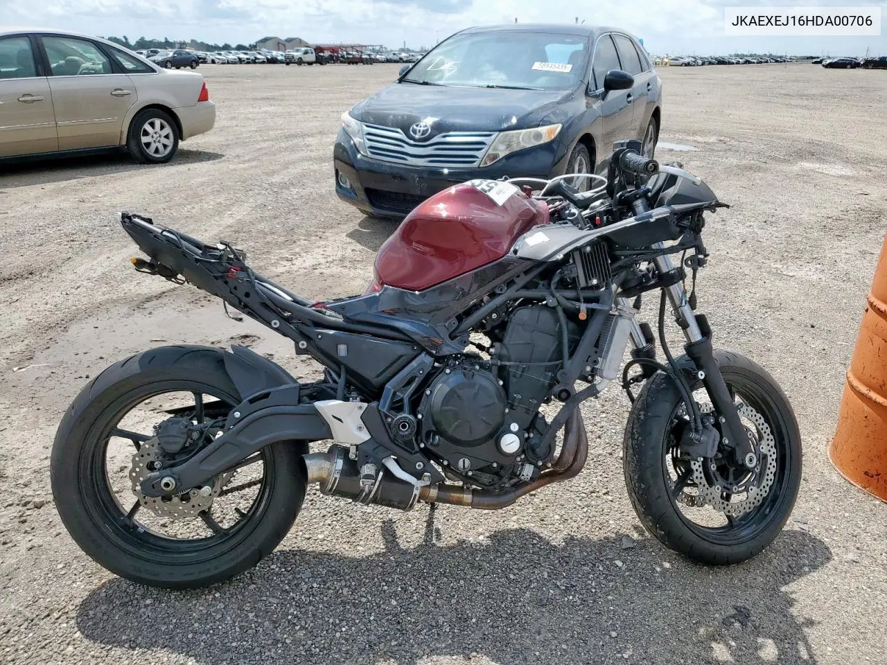 2017 Kawasaki Ex650 J VIN: JKAEXEJ16HDA00706 Lot: 59440055