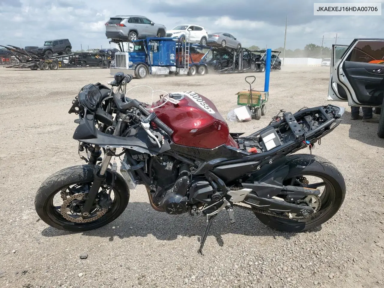 2017 Kawasaki Ex650 J VIN: JKAEXEJ16HDA00706 Lot: 59440055