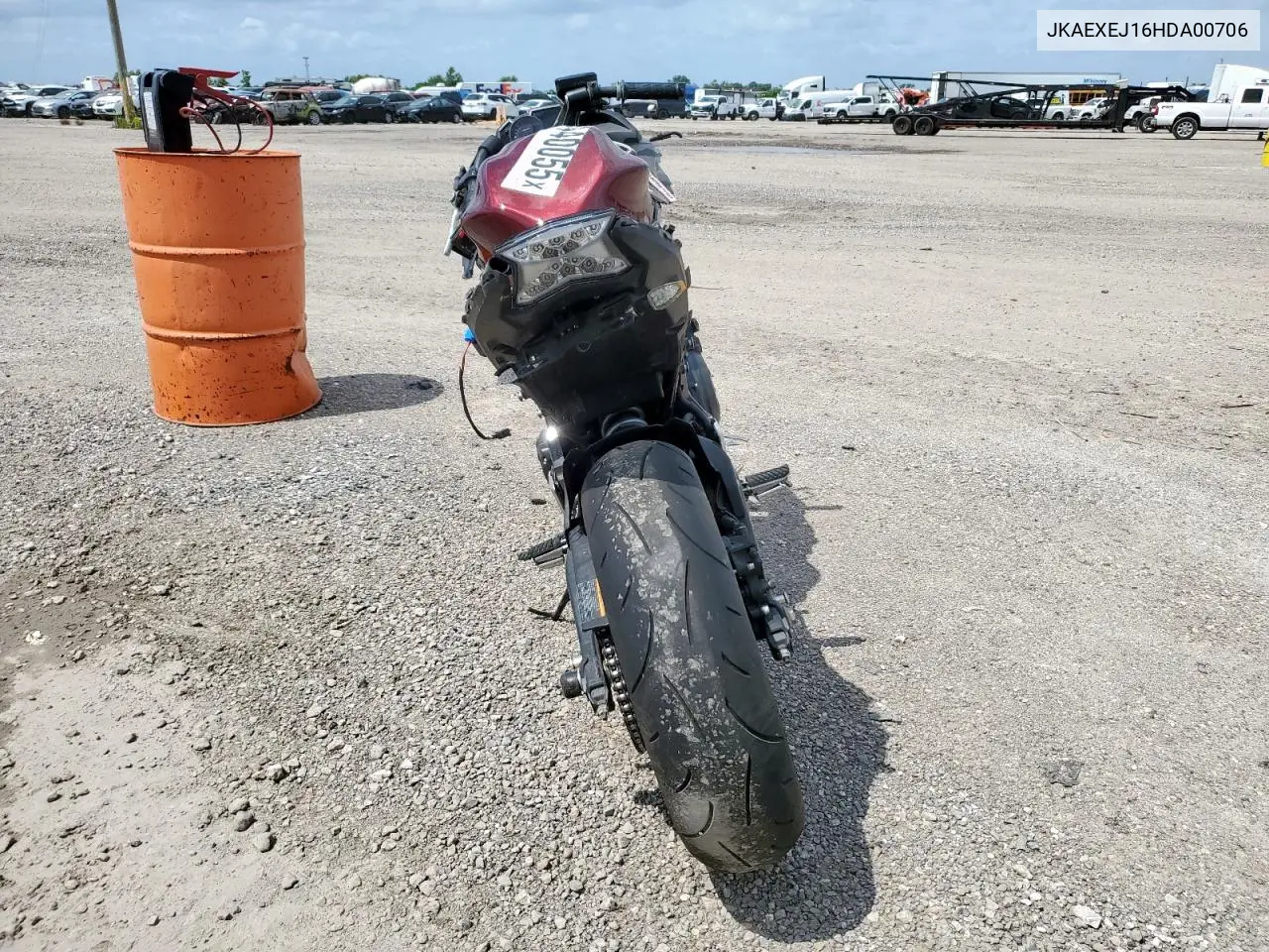 2017 Kawasaki Ex650 J VIN: JKAEXEJ16HDA00706 Lot: 59440055