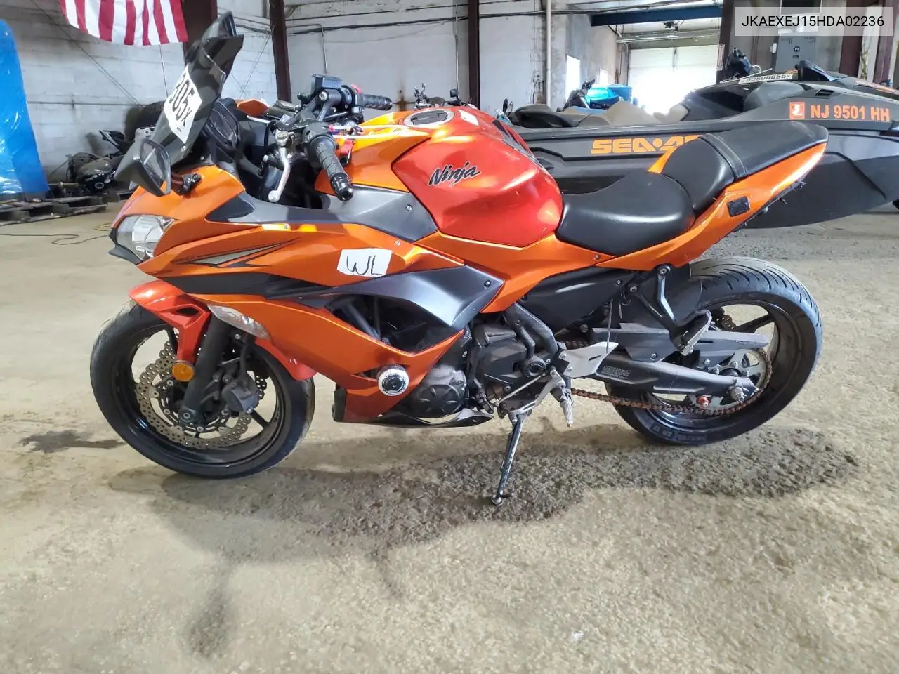 2017 Kawasaki Ex650 J VIN: JKAEXEJ15HDA02236 Lot: 66083805