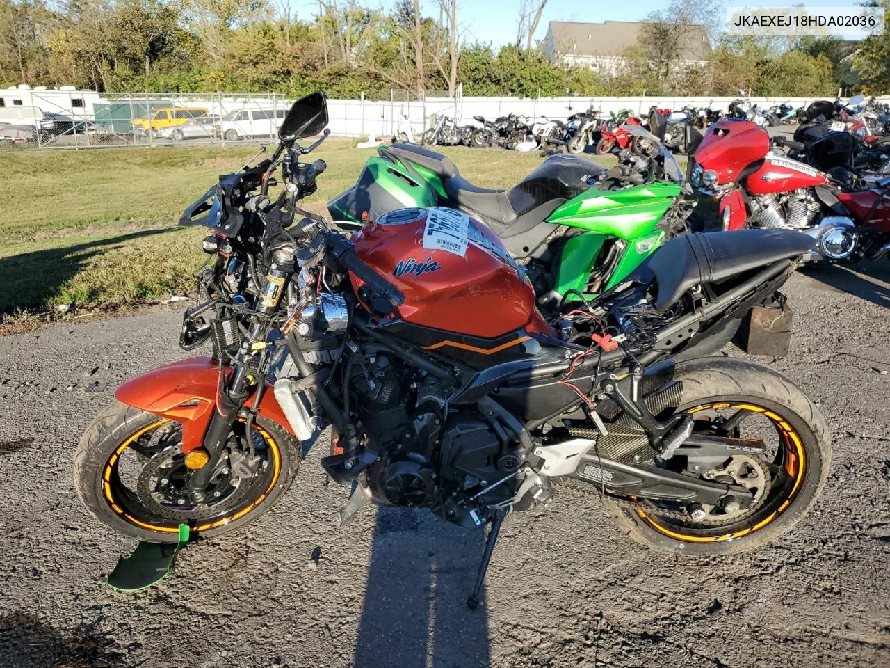 2017 Kawasaki Ex650 J VIN: JKAEXEJ18HDA02036 Lot: 75659764